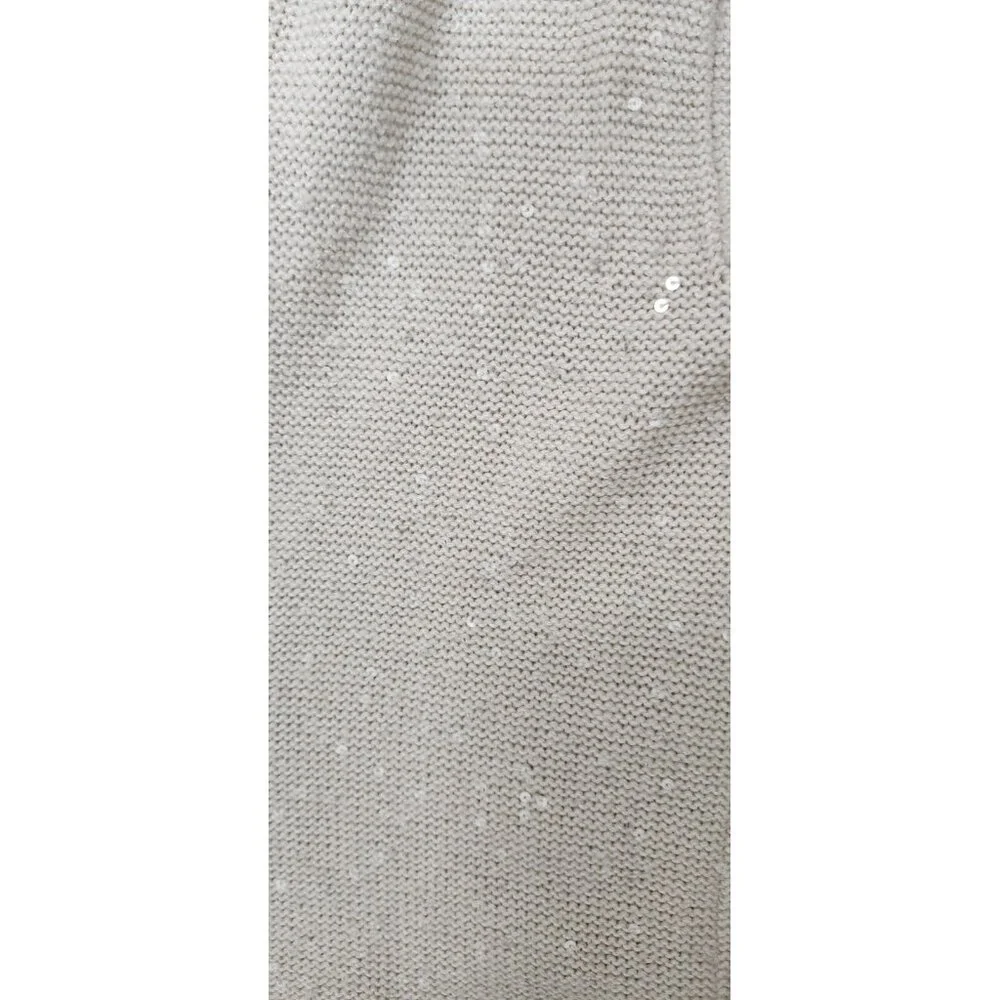 Brunello Cucinelli Cashmere Sleeveless Shawl Cardigan Speckled Knit Vest Double